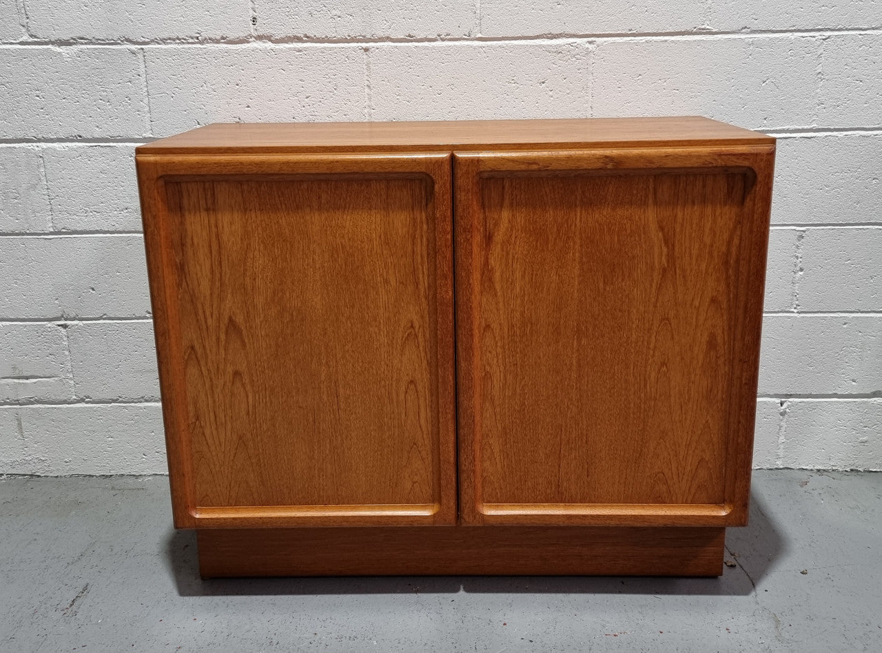 Lovely Vintage Teak two door cabinet ideal for a television cabinet in good original condition.