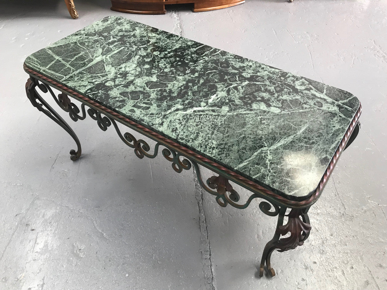 Stunning French Wrought Iron Coffee Table