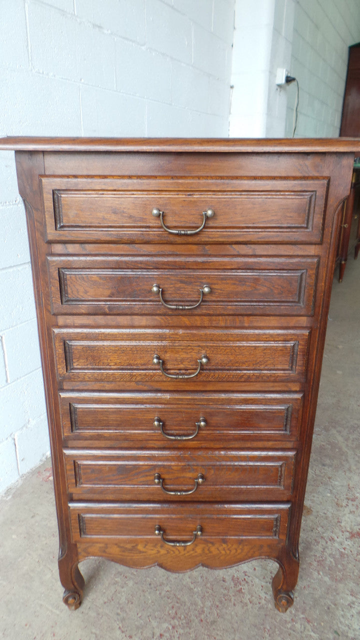 Fabulous French Oak Set Of Six Drawers