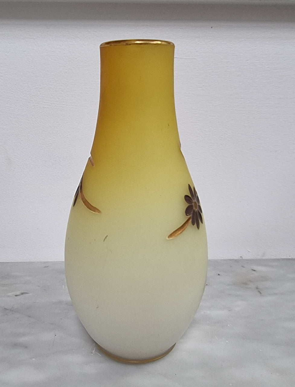 Beautiful pair of Victorian Opaline glass vases