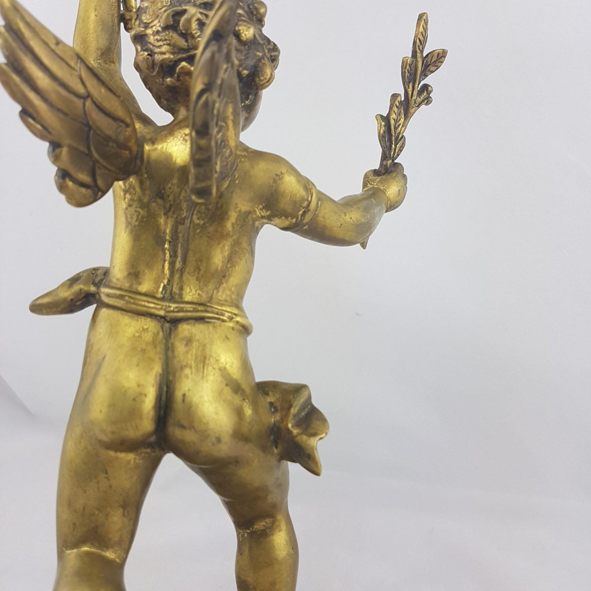 French 19th Century Gilt Bronze Cherub Figure