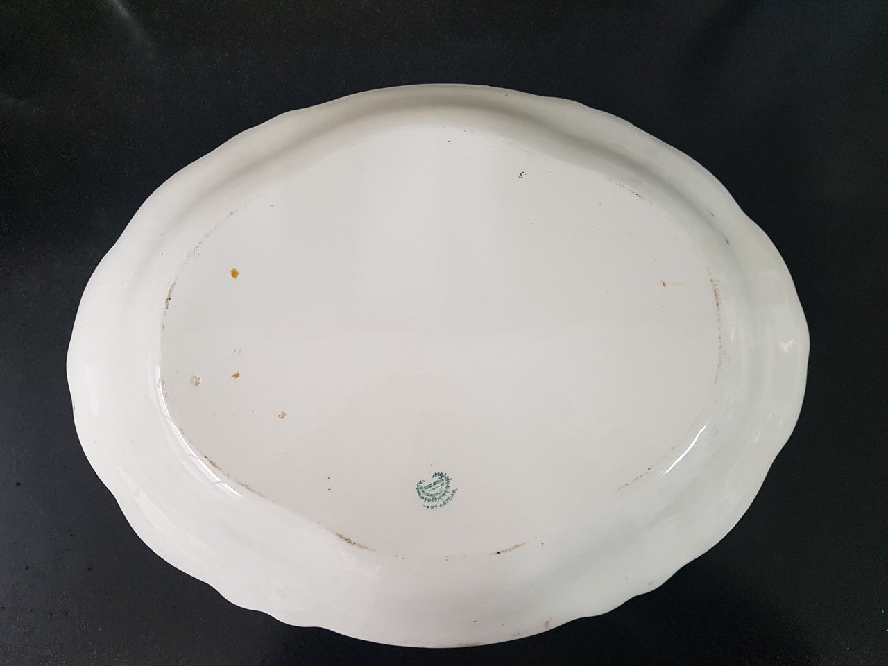 Large Victorian Blue & White Meat Dish