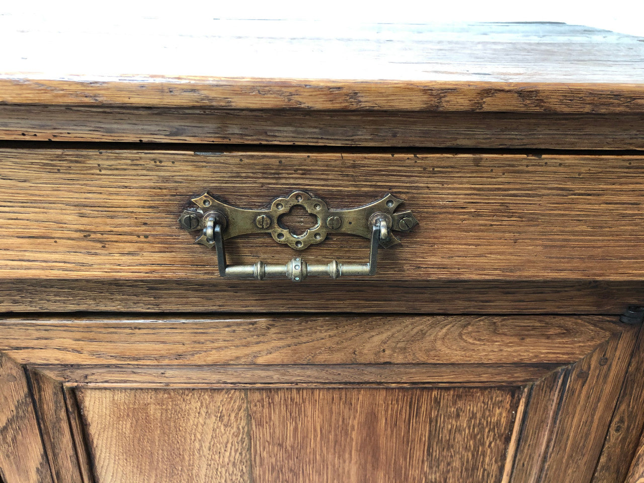 Early 19th Century Empire Oak Sideboard