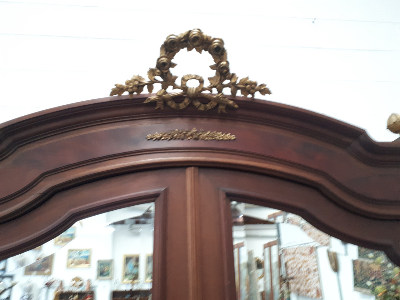 Louis XVI Style Walnut Armoire With Ormolu Mounts