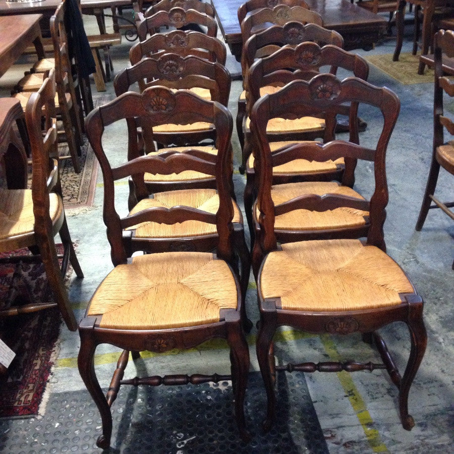 Set 10 French Provincial Dining Chairs-1
