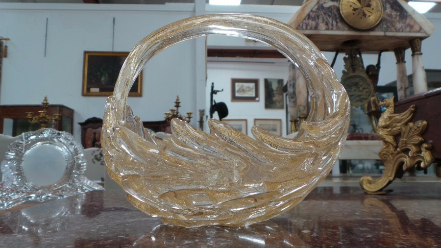 Murano Aventurine glass bowl