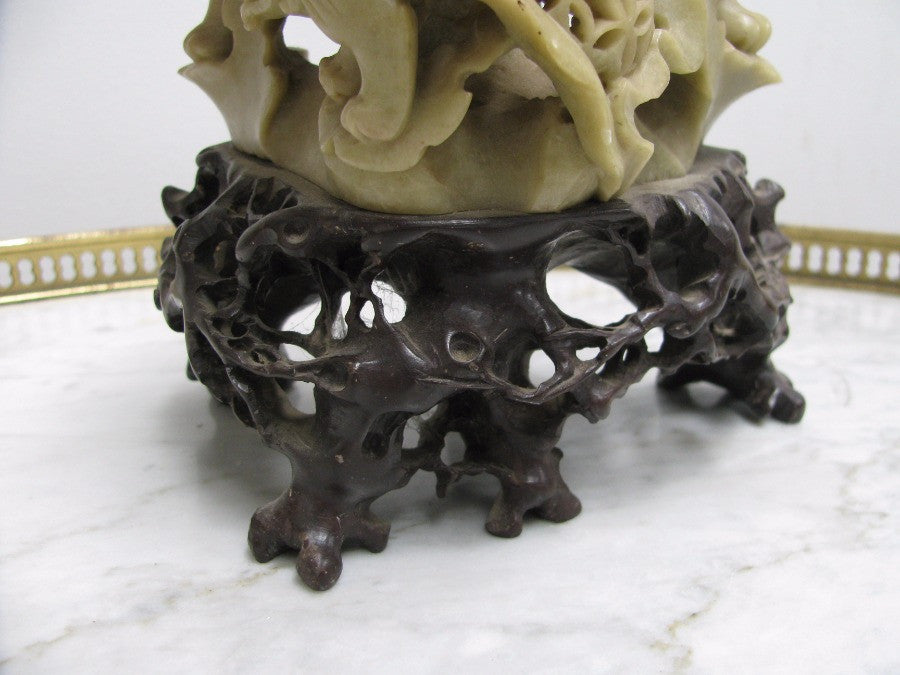 Chinese Soap Stone Incence Holder