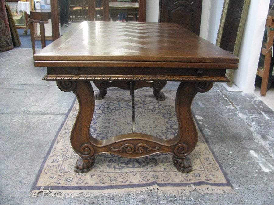 French Oak Spanish Style Dining Table