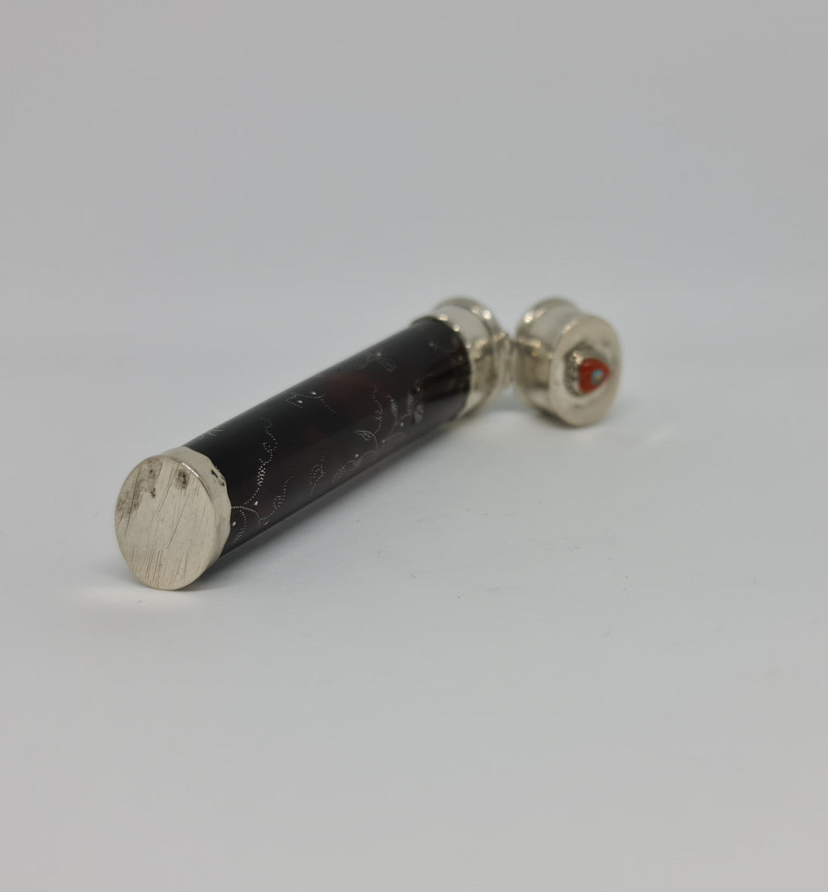 Very unique and rare antique french silver and tortoiseshell needle case. It has been superbly decorated. In stunning original condition.