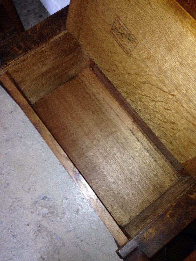 Australian Oak Arts and Crafts Hallstand