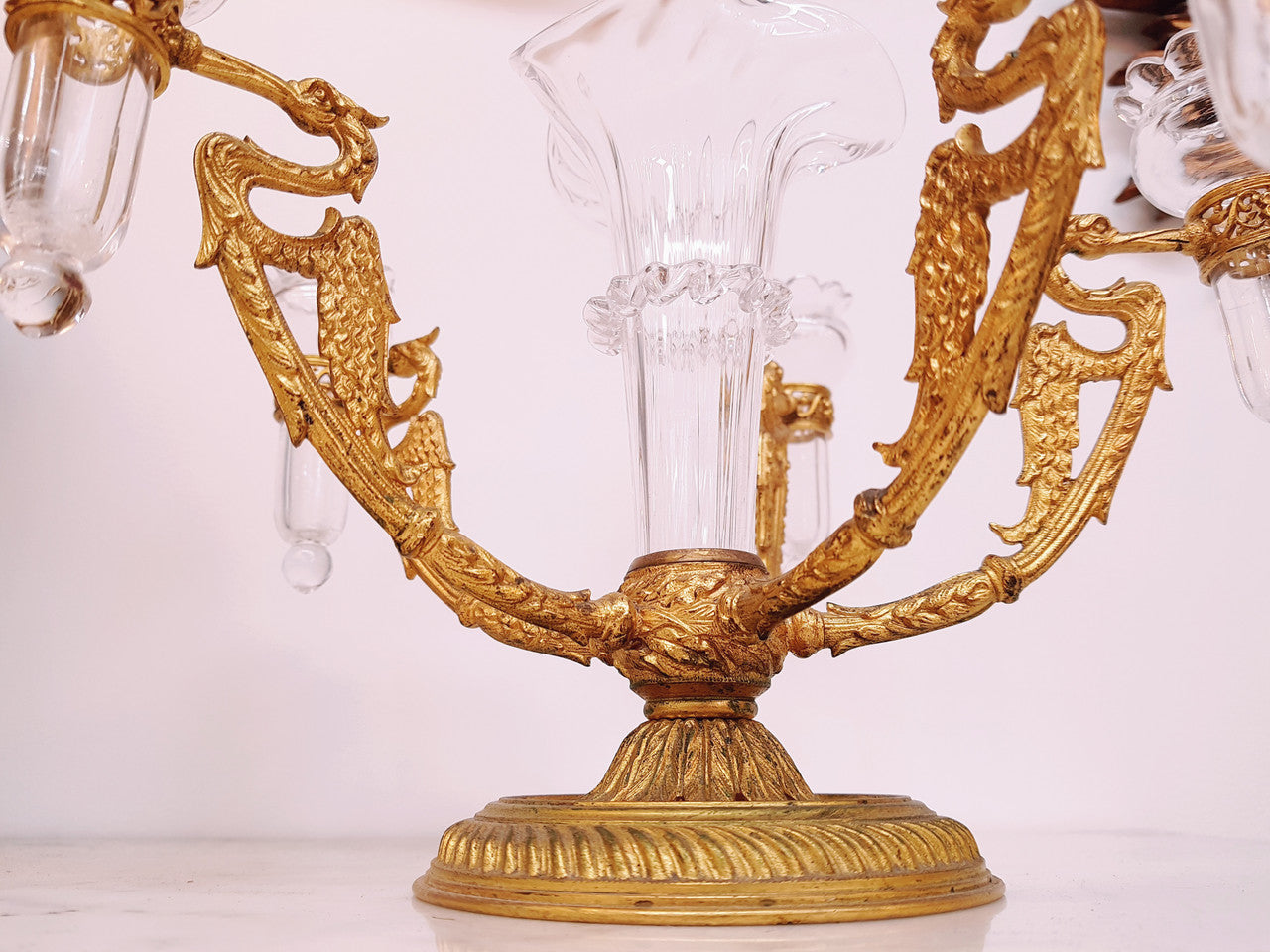 Antique French Empire Gilt Epergne