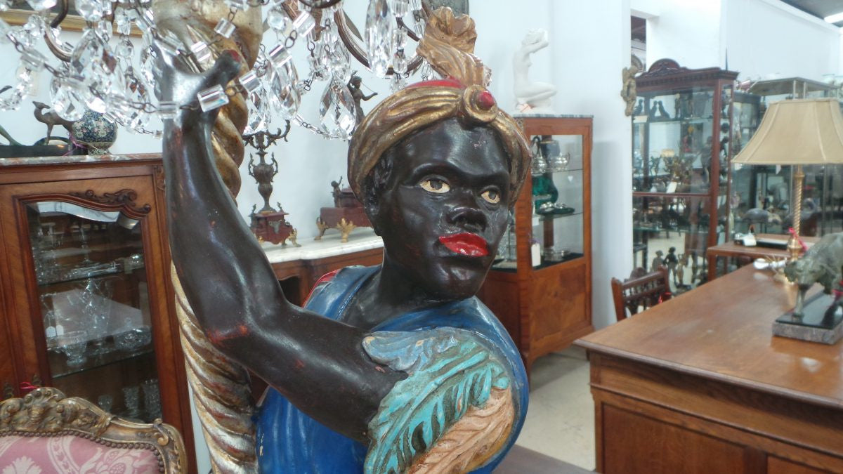 Fabulous Blackamoor Floor Lamp