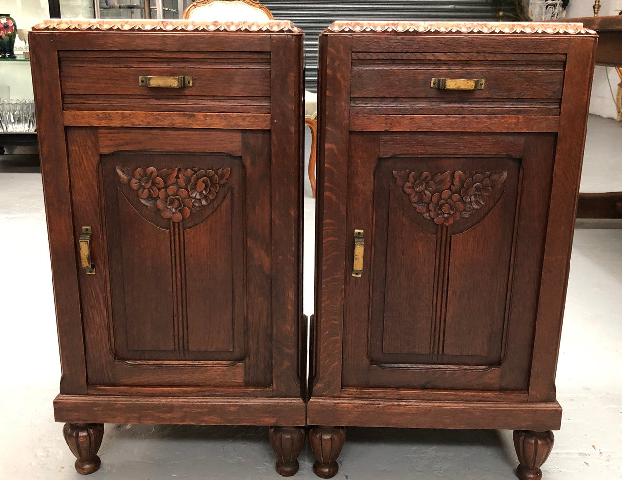 Superb Pair Of Art Deco Bedsides