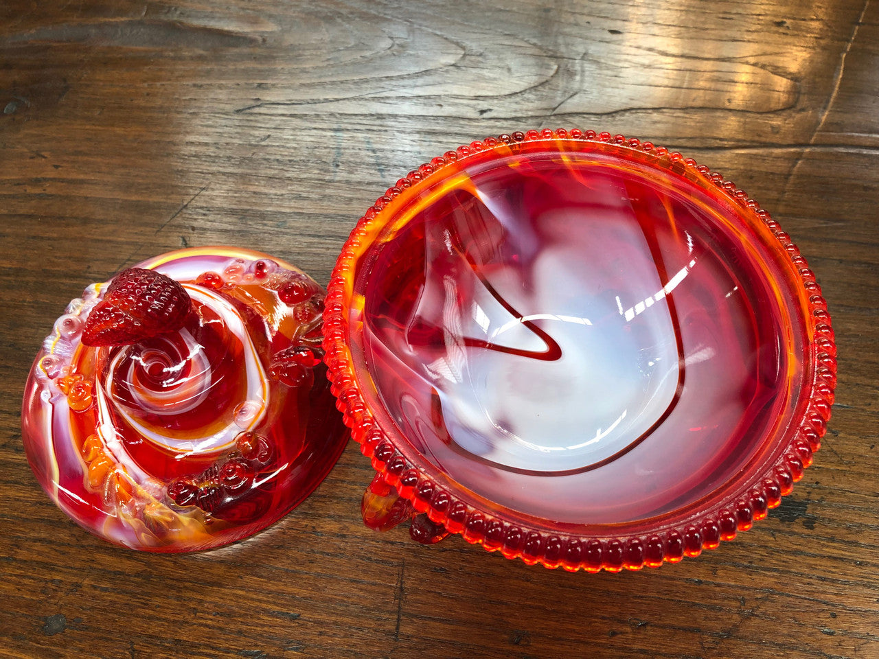 Moonee Ponds Antiques Rare American Fenton Glass Bowl