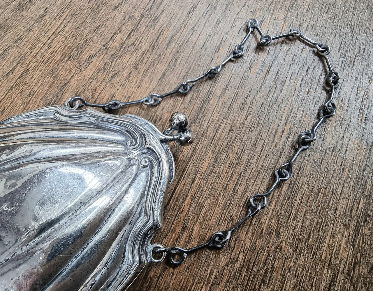Edwardian Birmingham silver purse. In good condition please view photos as they help form part of the description.