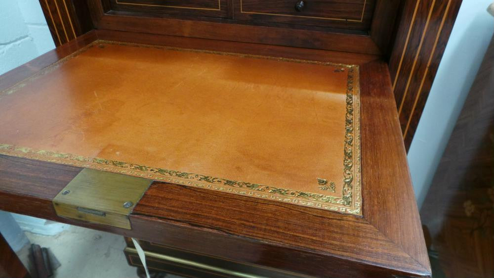 French Floral Marquetry Abattant