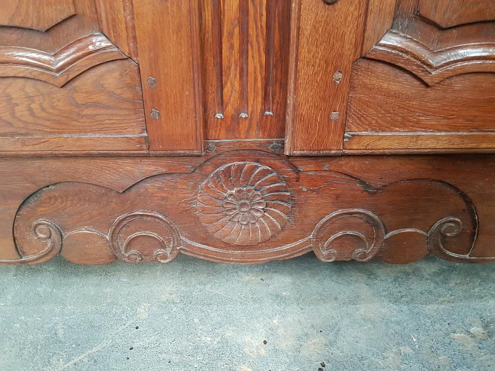 French Oak Two Door Sideboard