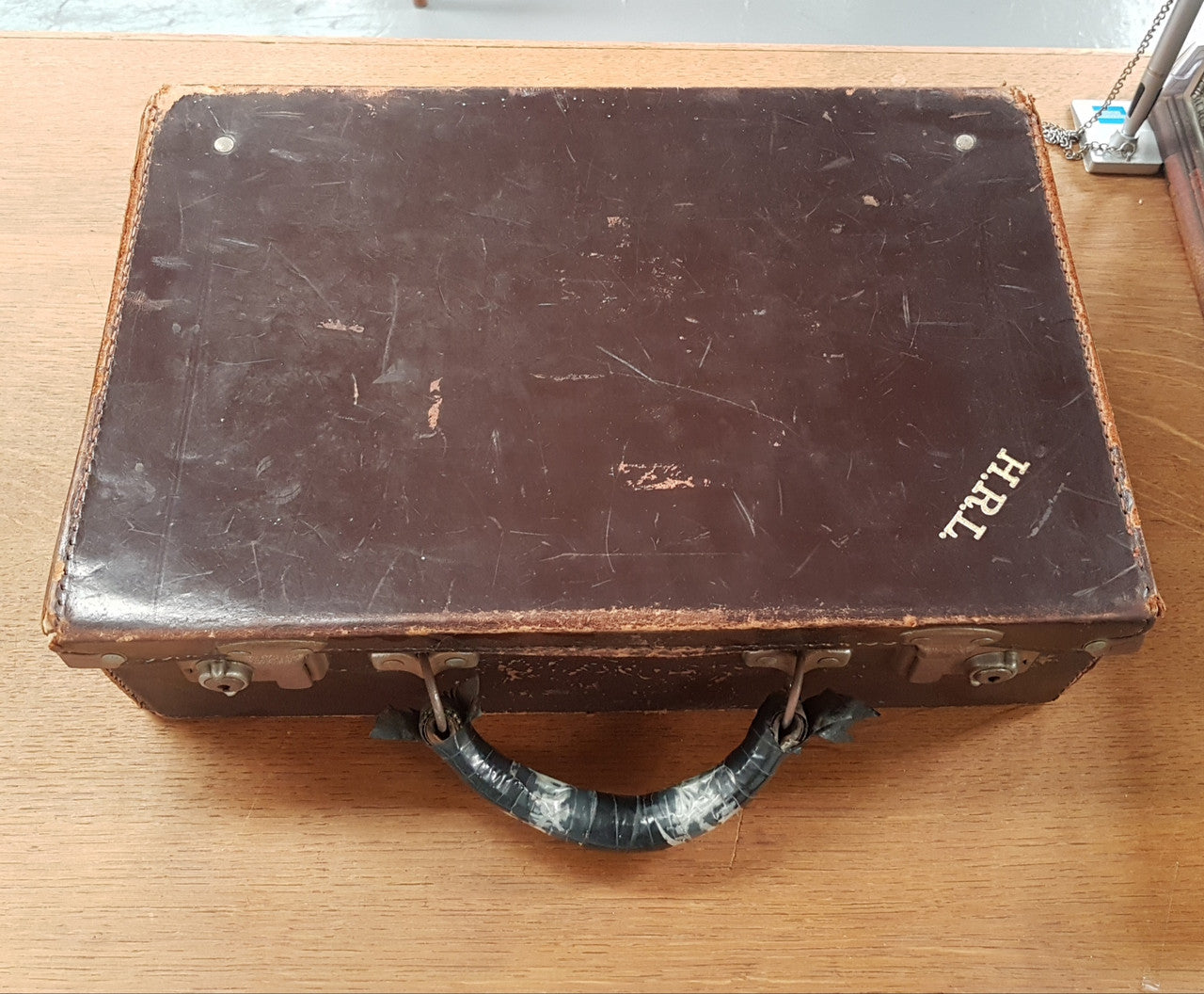 Vintage Leather Suitcase