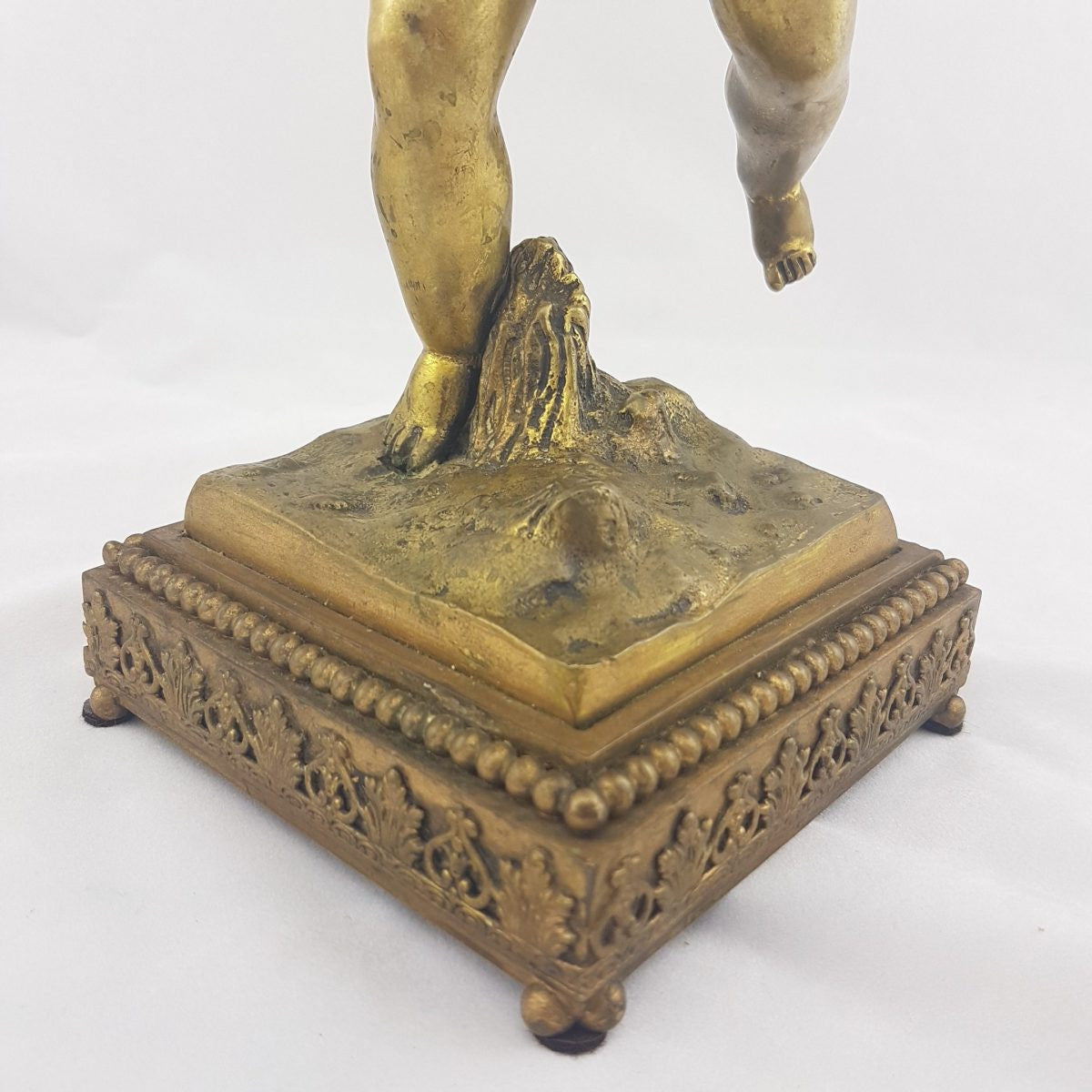 French 19th Century Gilt Bronze Cherub Figure