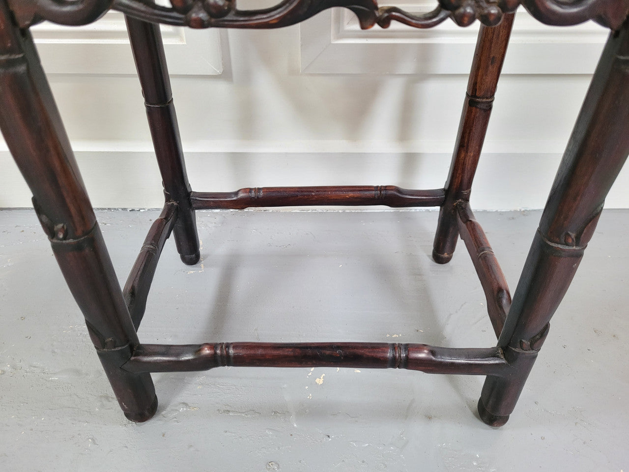 Chinese Rose wood occasional table. Nicely carved and could be used as a coffee table or and occasional table. It is in good original condition.