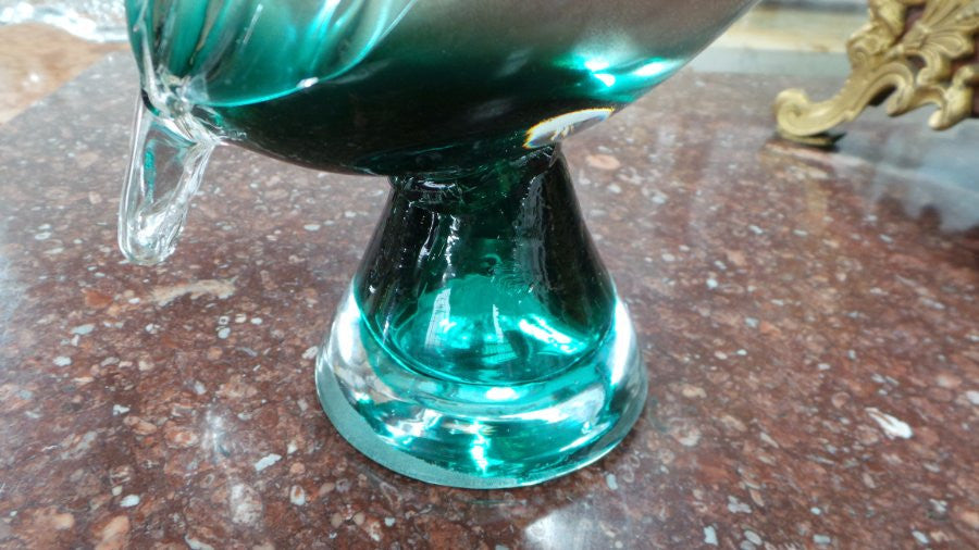 Fantastic Murano glass tri colour bird in fantastic condition.