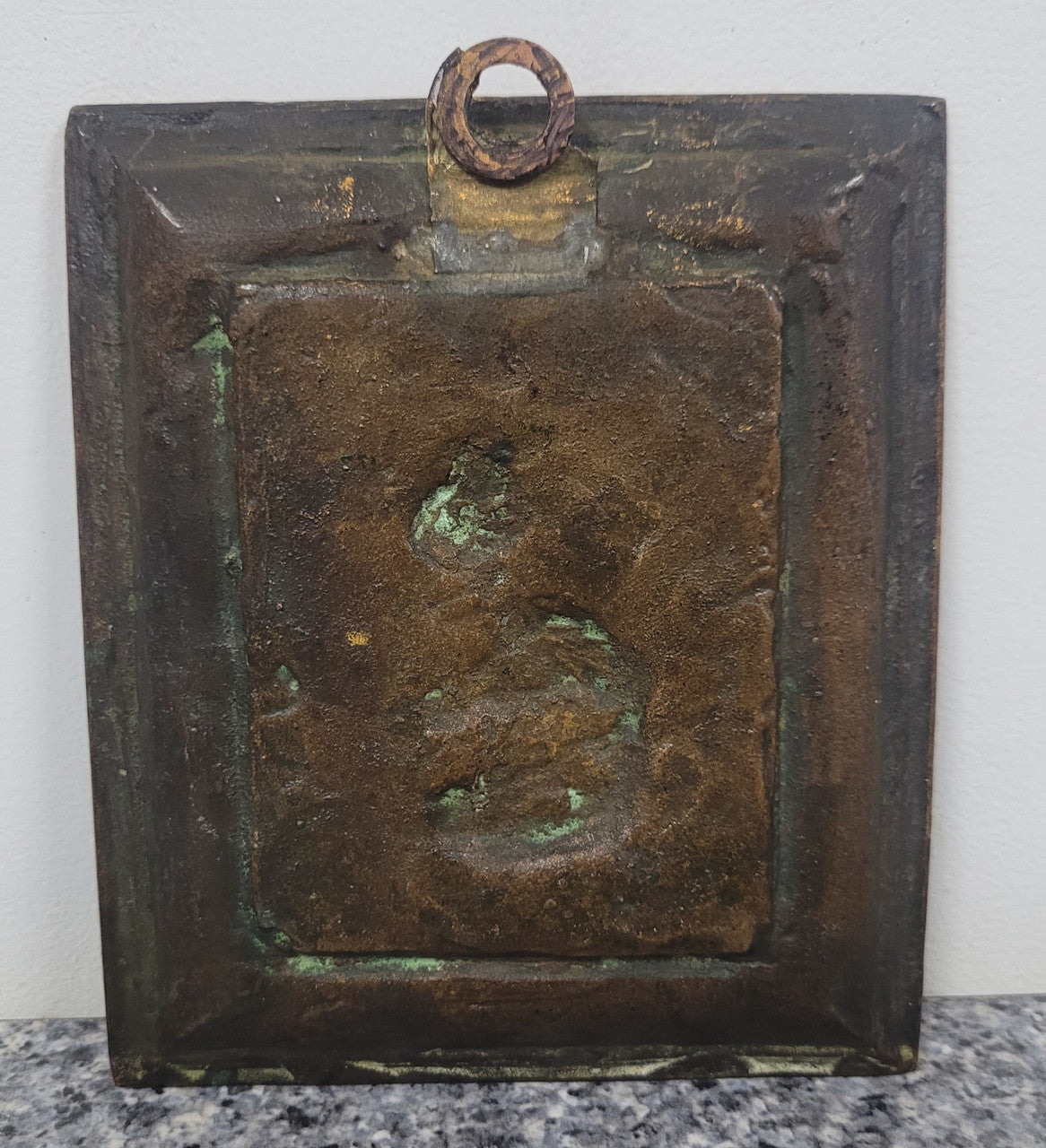 19th Century gilt bronze religious plaque. It is in good original condition, please view photos as they help form part of the description.