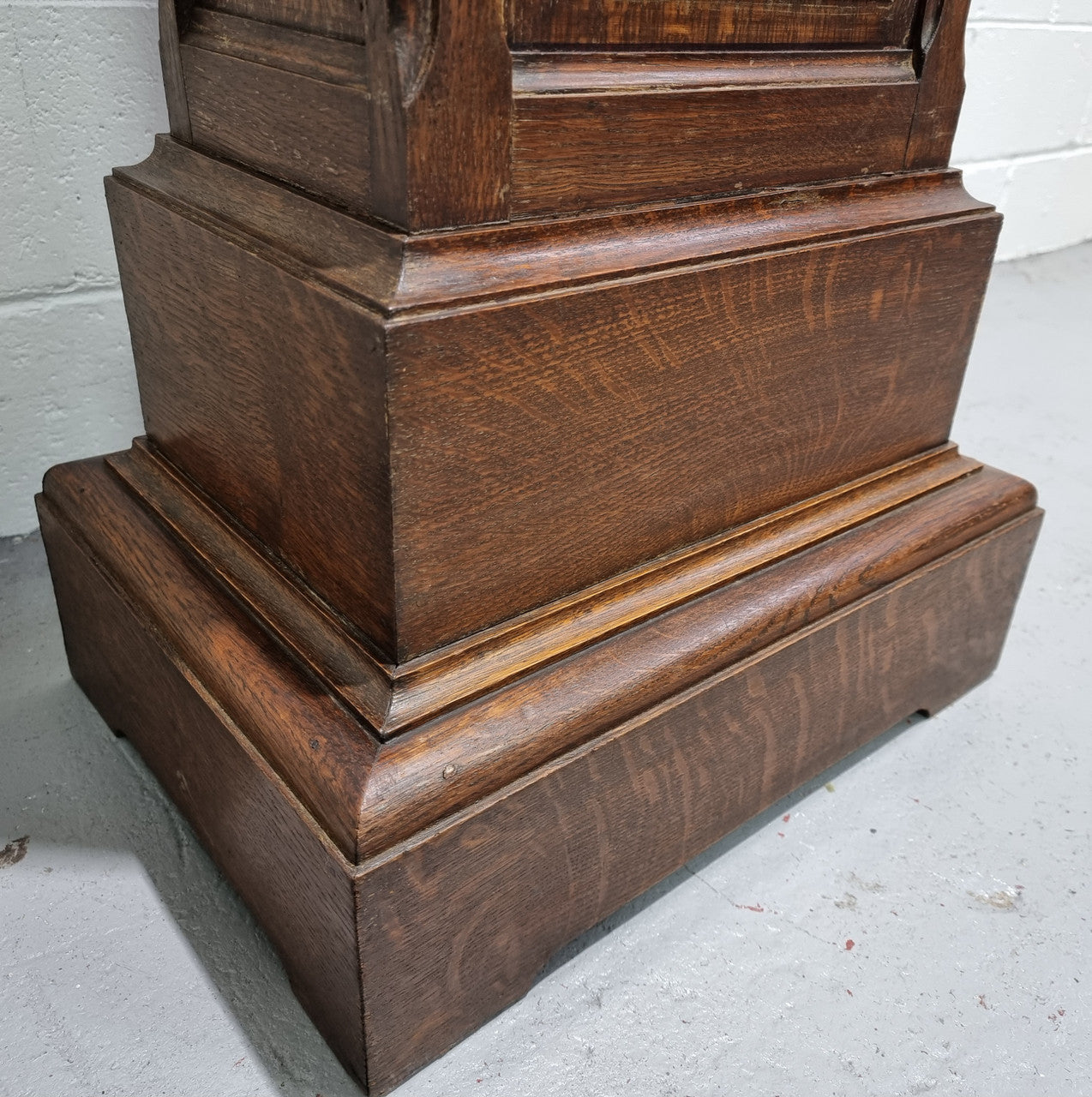 French Oak Henry II Style Pedestal with Carving to Trunk