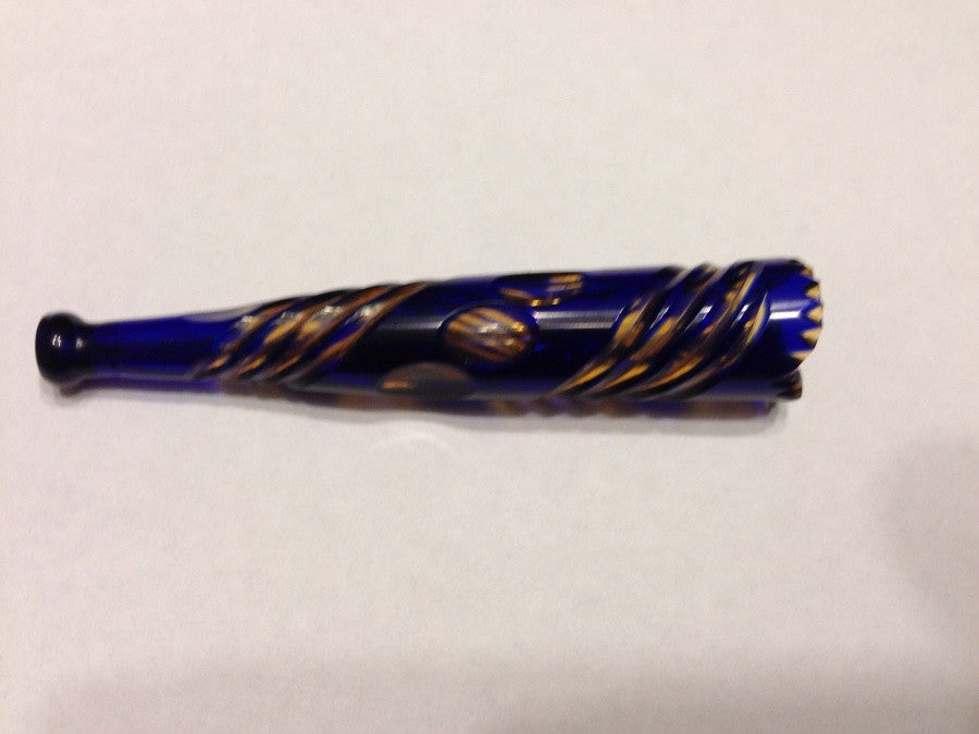 Victorian Cameo Cut Glass Cheroot Holder-1