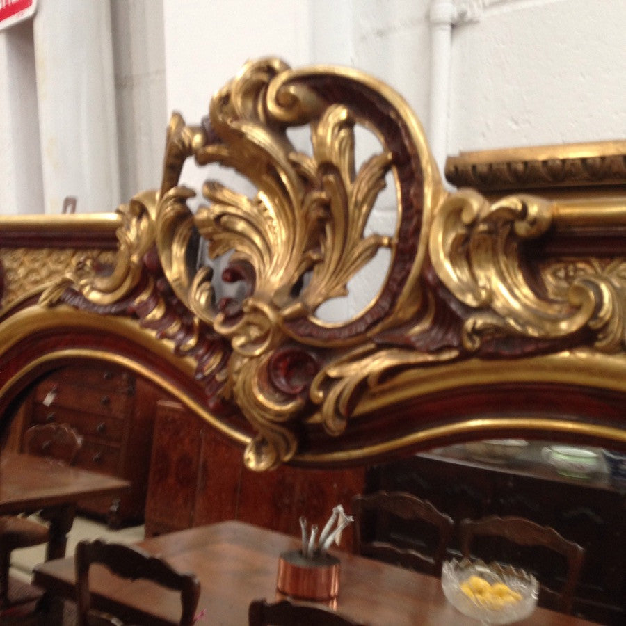 Antique Gilded French Mirror