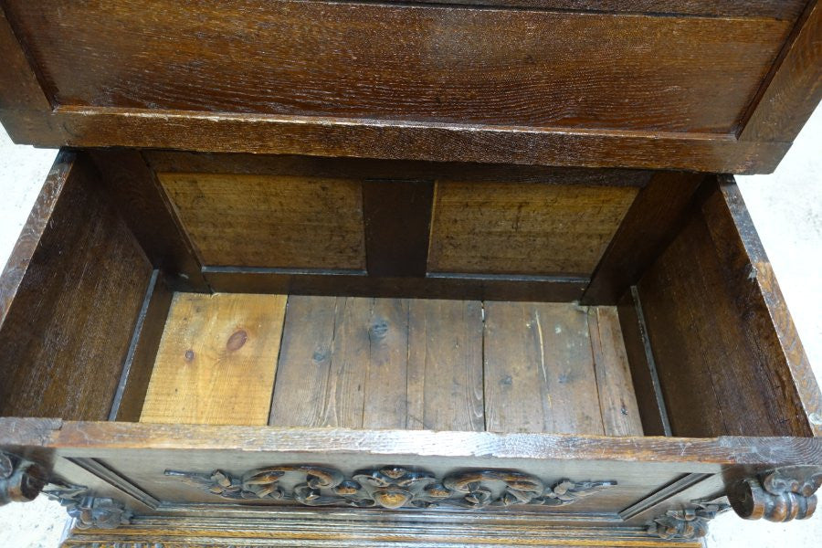 Antique French Oak Coffer-Blanket Box