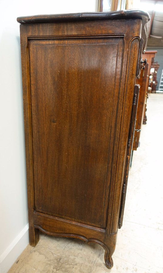 French Provincial Single Door Oak Buffet-1