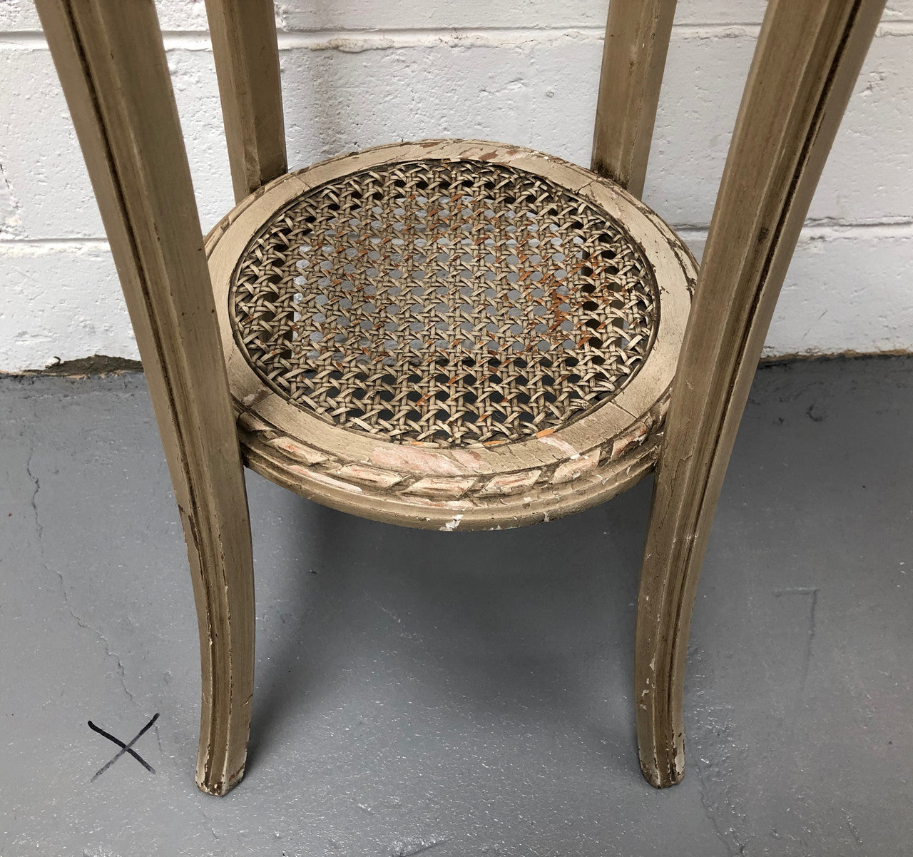French Antique Painted Pedestal