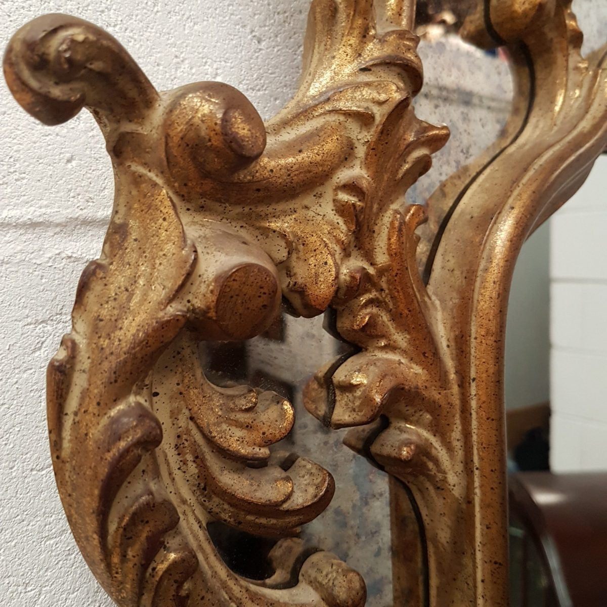 Italian Gilt Cushion Mirror