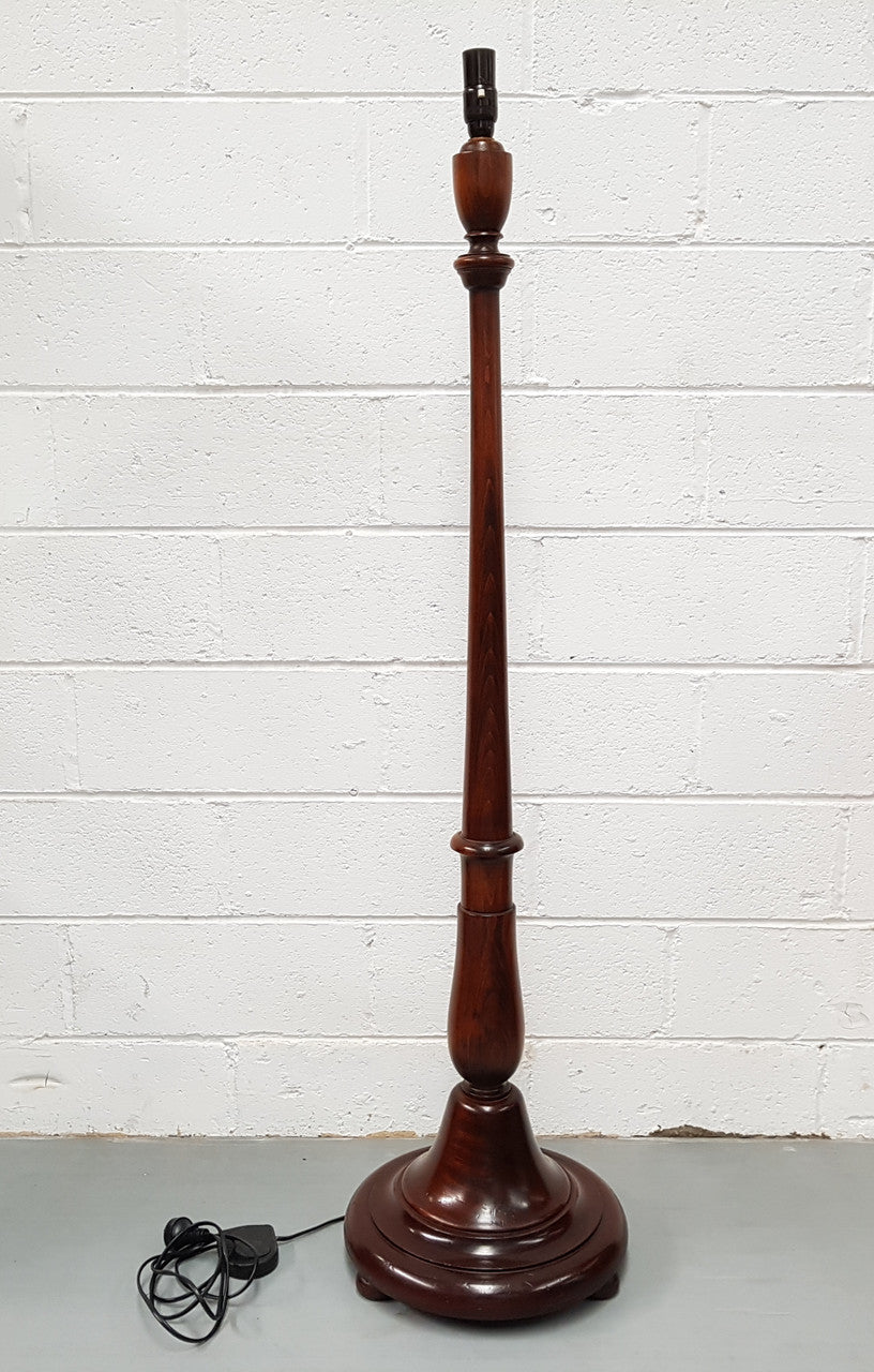 Antique Mahogany Standard Lamp