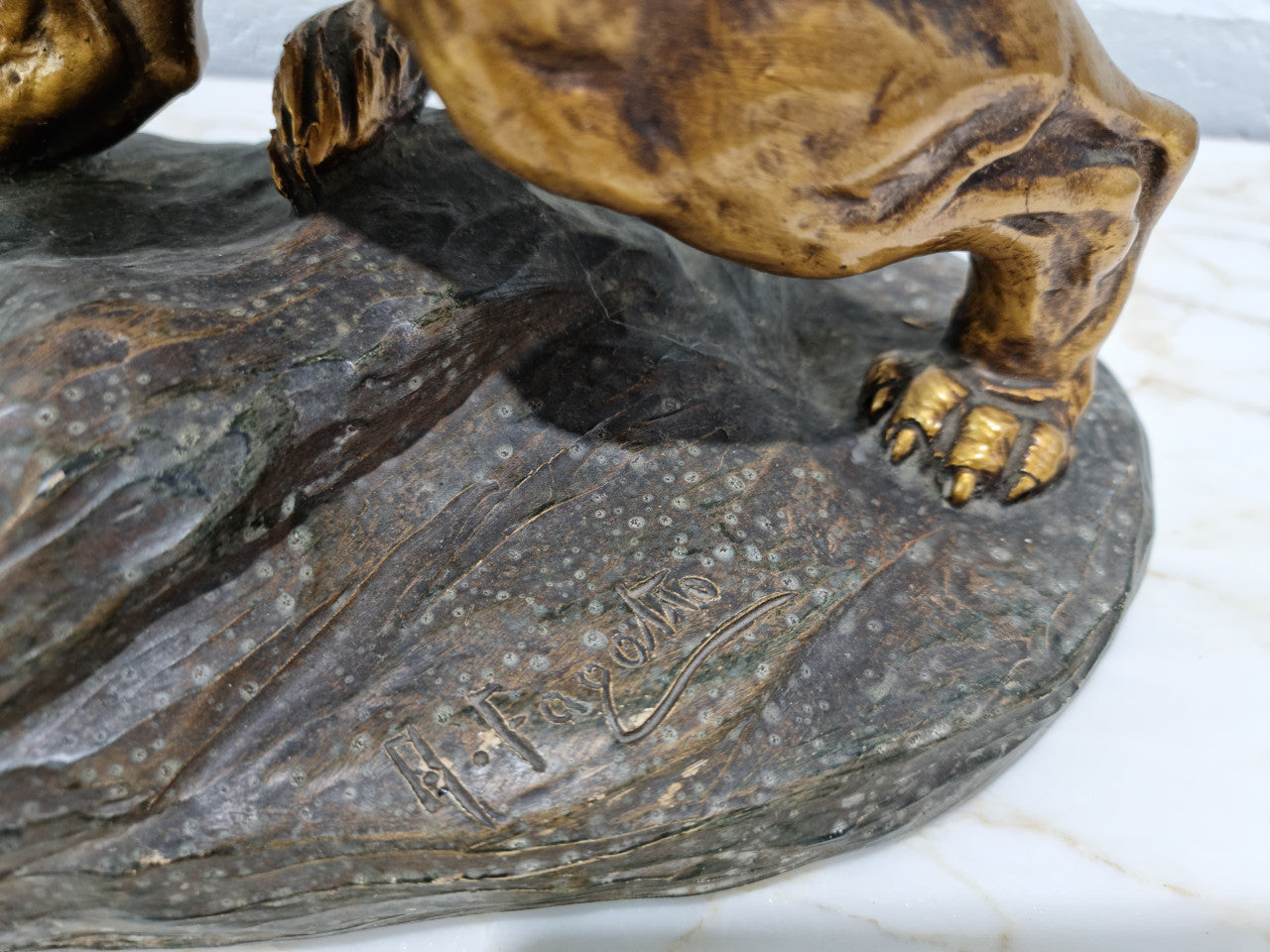 Sensational Terracotta Lion Statue