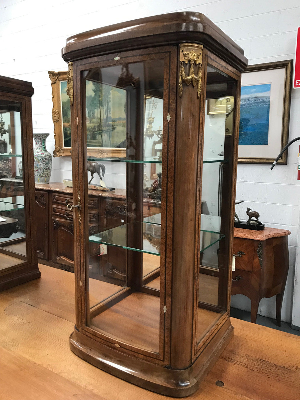 Stunning Pair of French Table Top Display Cabinets
