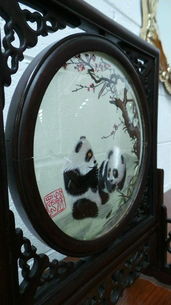 Chinese Hand Painted Silk