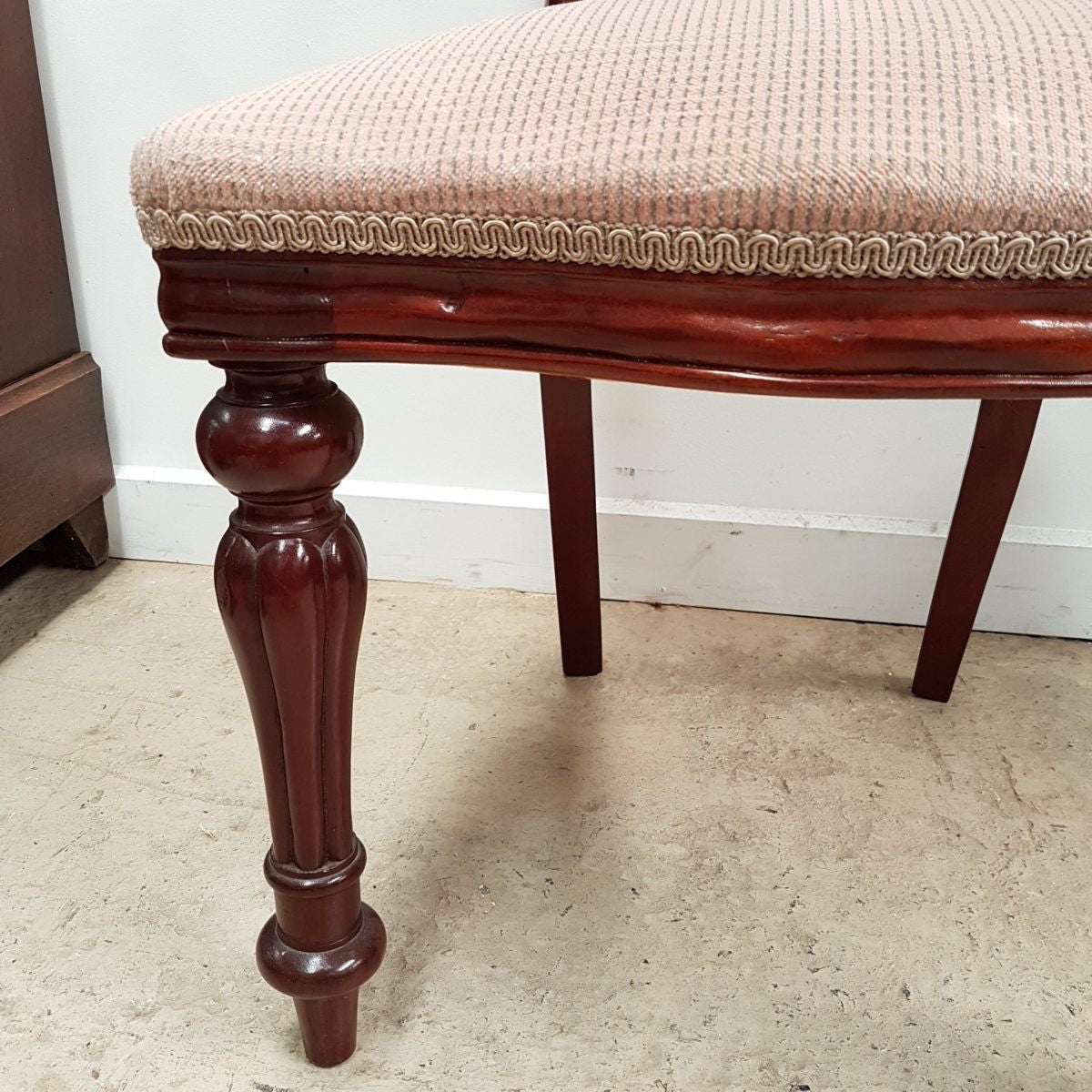 Eight Mahogany Reproduction Balloon Back Chairs