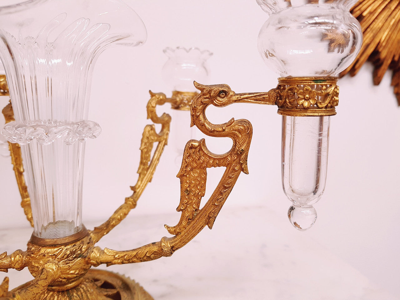 Antique French Empire Gilt Epergne