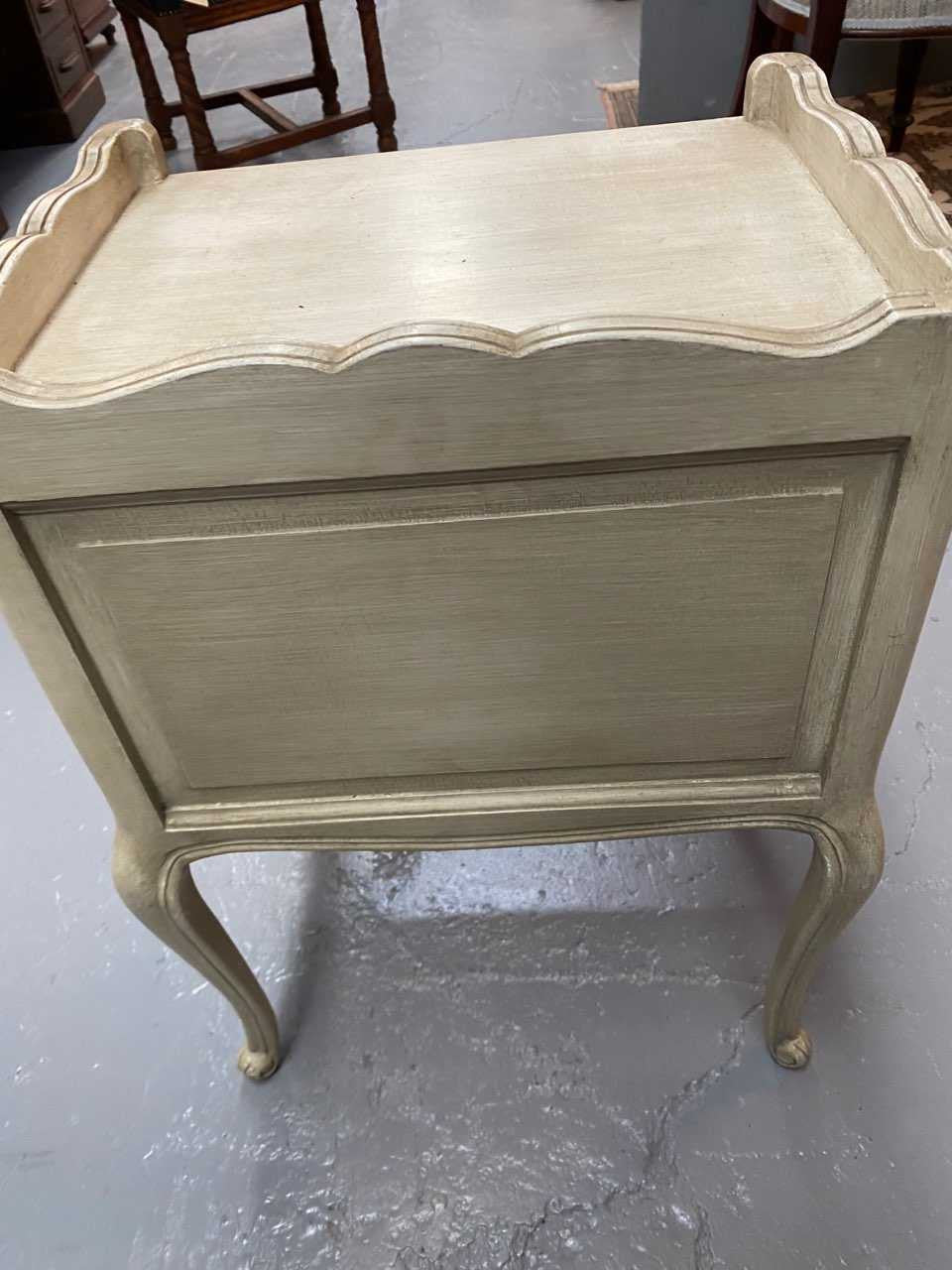 Vintage Paint Louis XV Style Bedside Cupboard