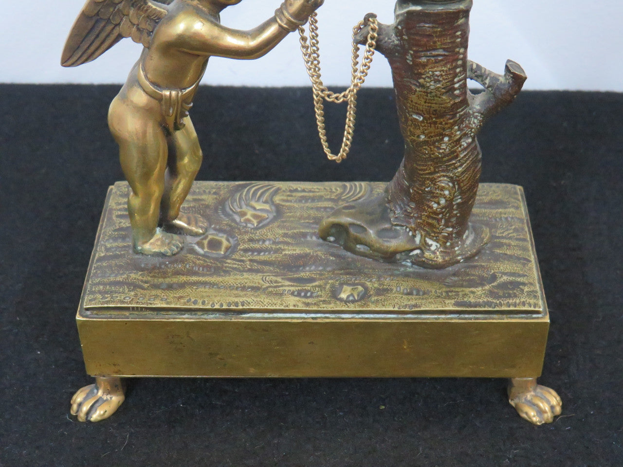 Rare Victorian Bronze Gilt Fob Watch Stand
