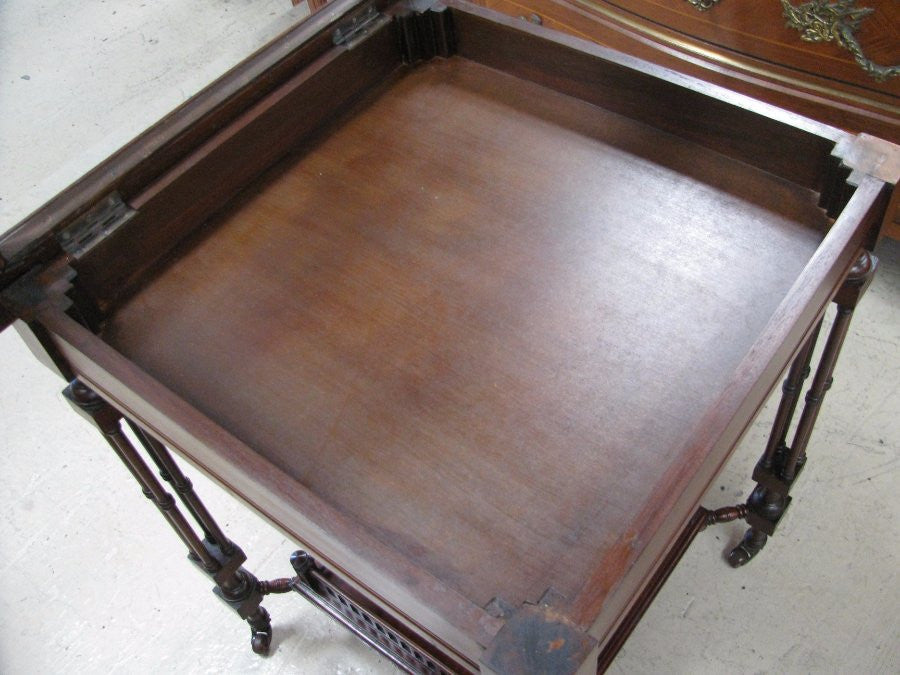 Mahogany Glass Top Display Cabinet
