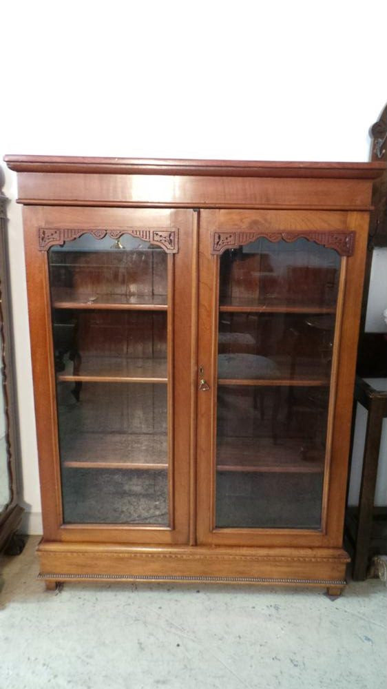 French Mahogany Bookcase-1