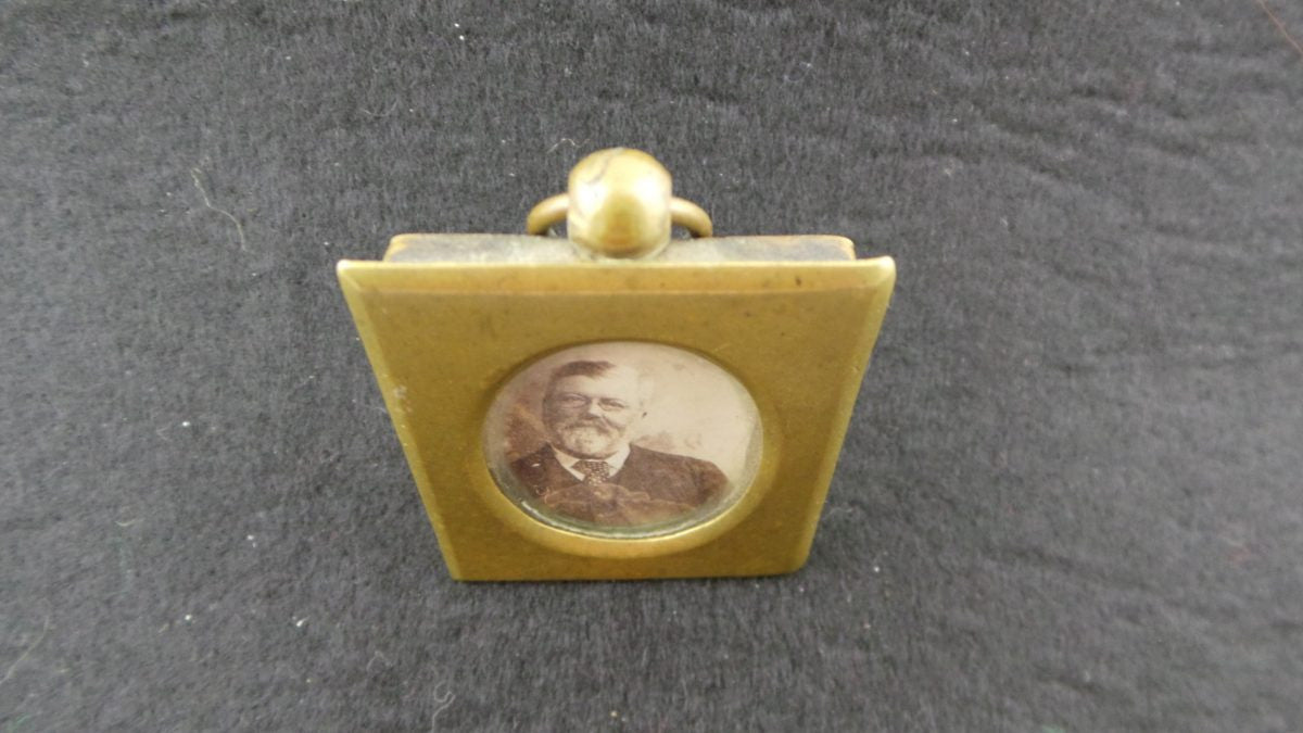Miniature Antique Brass Picture Holder