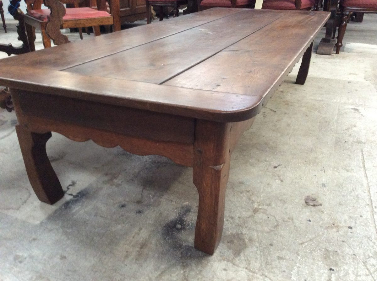 Large French Coffee Table With Drawer