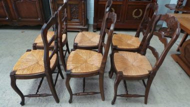 Set Of 12 French Ladder Back Chairs