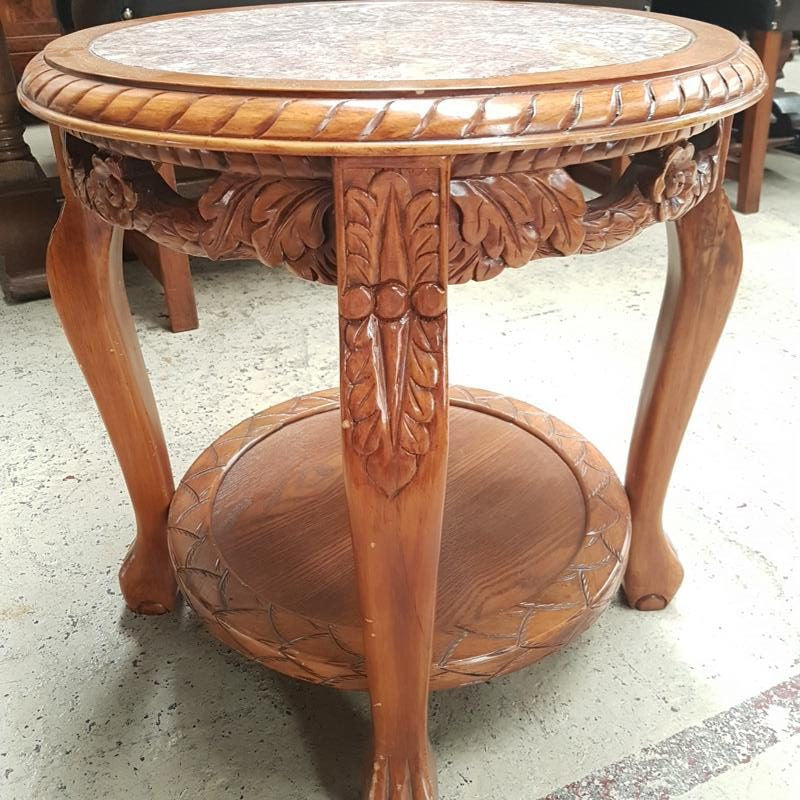 Carved Occasional Table