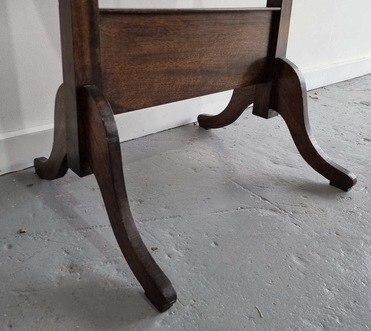 Lovely simple Antique Walnut cheval mirror with original bevelled mirror. In good original detailed condition.