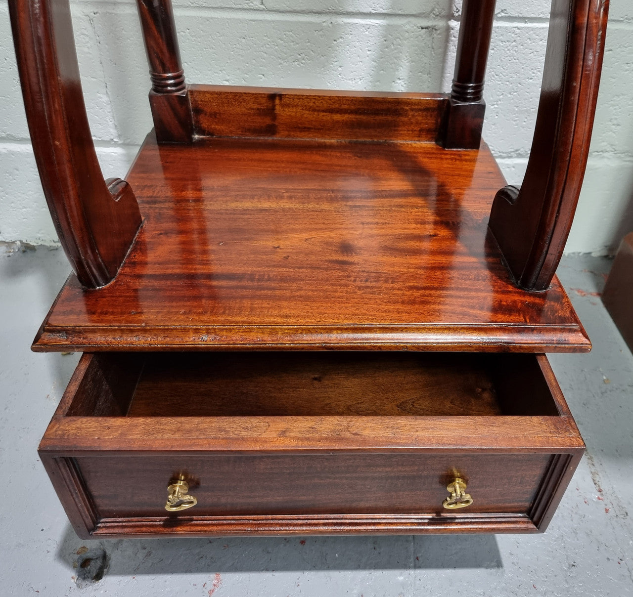 Very useful reproduction Mahogany valet stand in good condition.