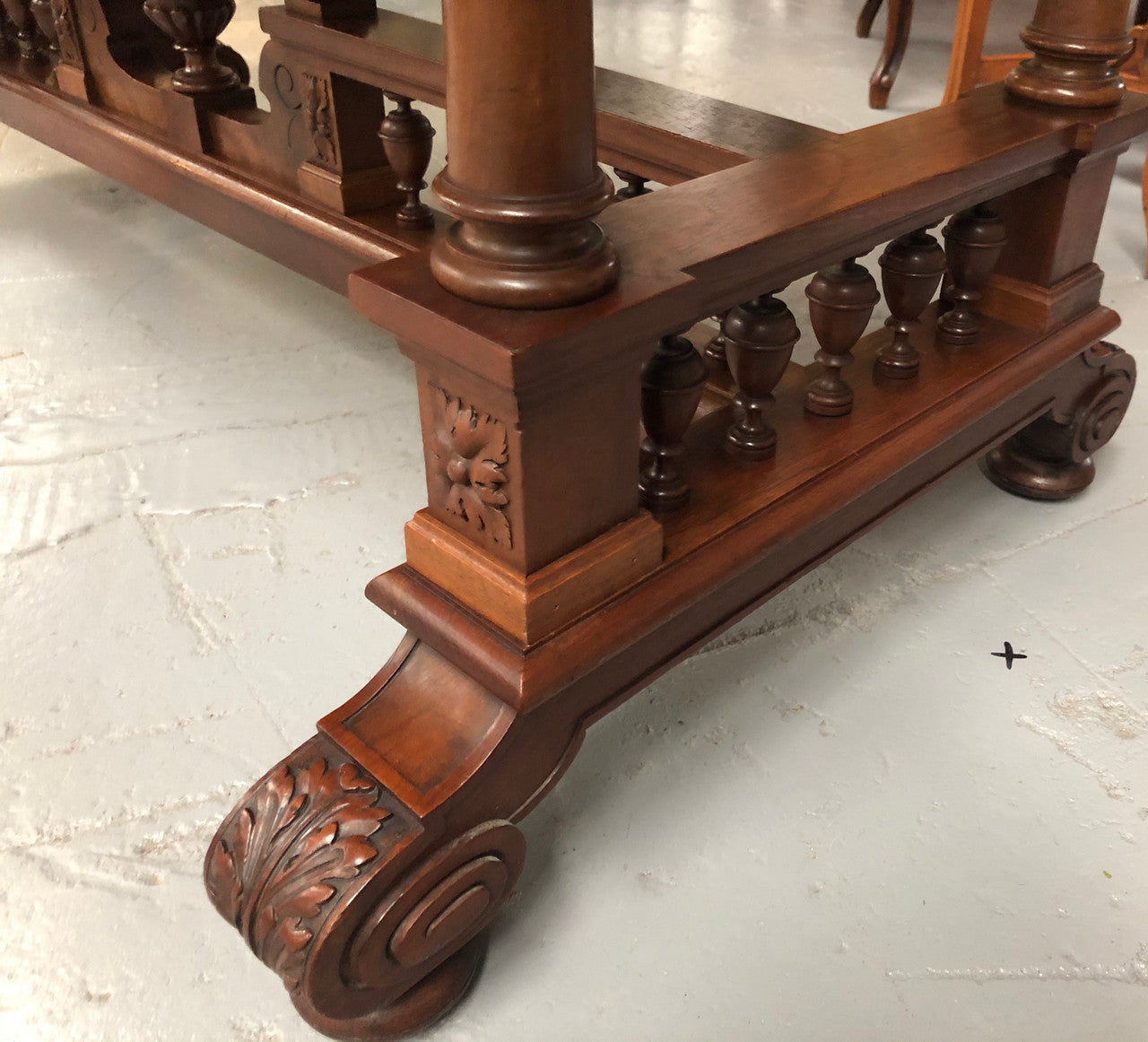 19th Century French Walnut Henry II Style Desk